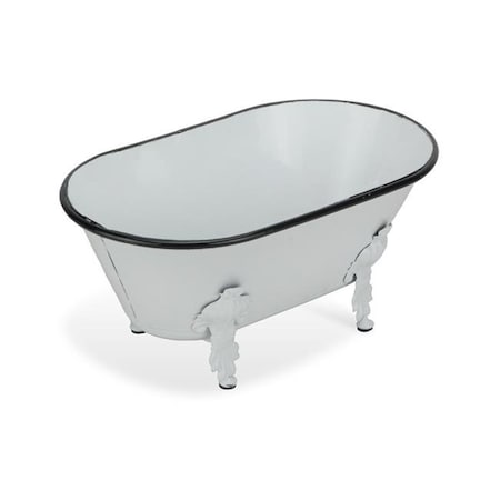 Cheungs 5129S-W Painted Metal Bathtub; White